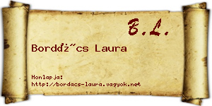 Bordács Laura névjegykártya